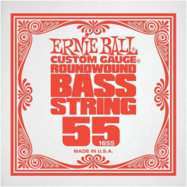   Ernie Ball 1655 Nickel Wound Electric Bass String Single .055