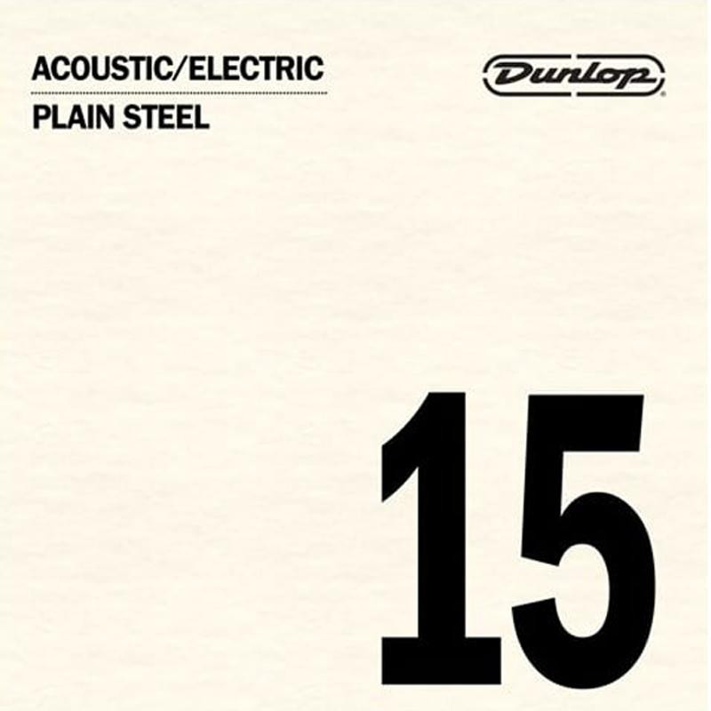 Dunlop Струна DPS15 Acoustic Electric Plain Steel String .015 - зображення 1