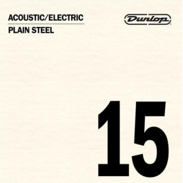   Dunlop Струна DPS15 Acoustic Electric Plain Steel String .015