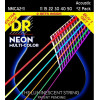 DR Струны для акустической гитары  NMCA2-11 Hi-Def Neon Multi-Color K3 Coated Acoustic Guitar Strings 1 - зображення 1