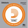 D'Addario Струна BW027 80/20 Bronze .027 - зображення 1