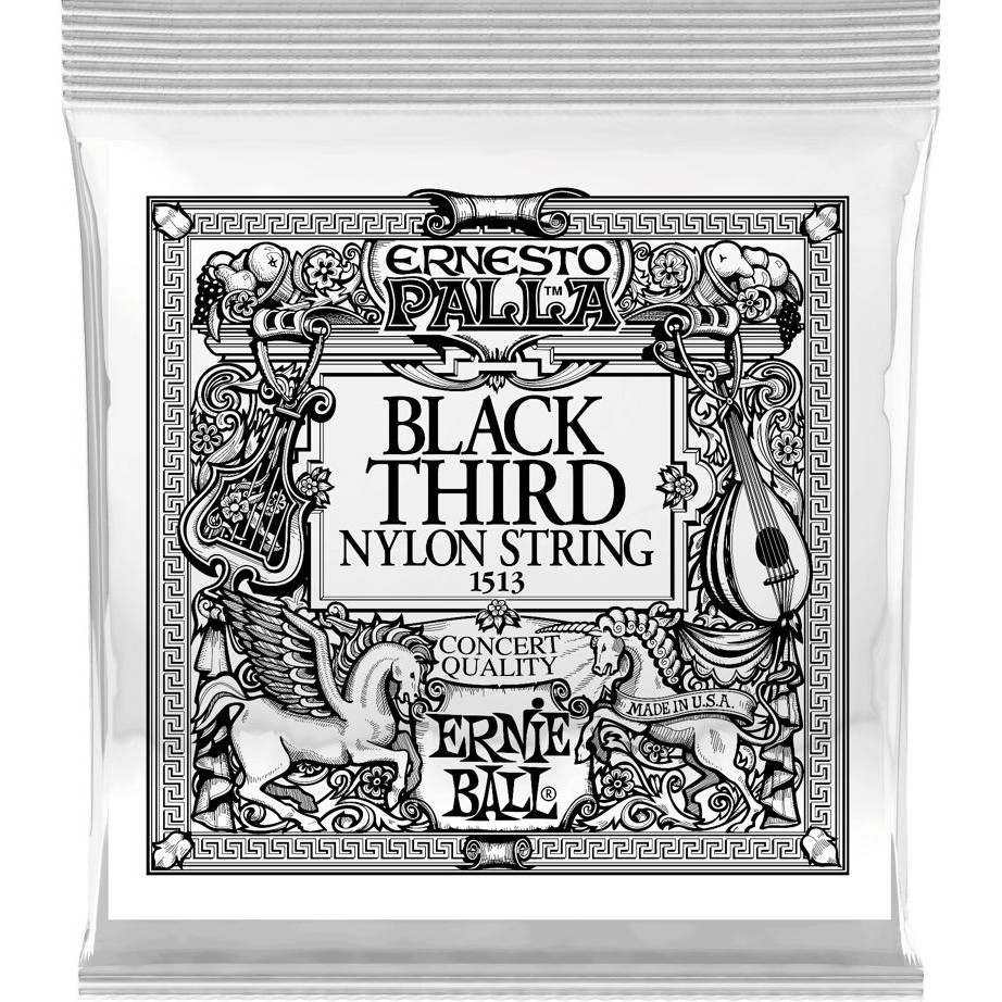 Ernie Ball P1513 Black 3rd Ernesto Palla Nylon Classical Guitar String .040 - зображення 1