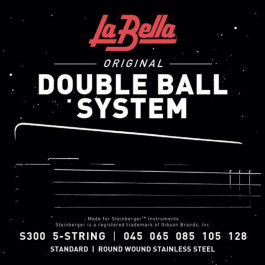   La Bella Струны для бас-гитары S300 Double Ball Steinberger Bass 5-Strings 45/128