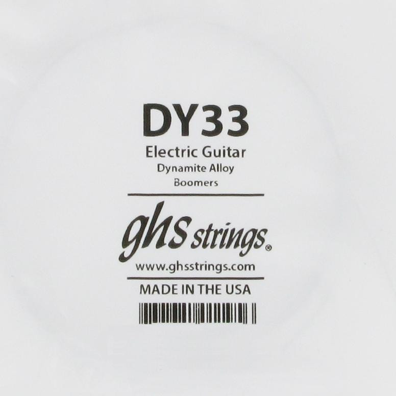 GHS Strings Струна GHS DY33 Boomers Low Tune Dynamite Alloy Wound Single Guitar String .033 - зображення 1