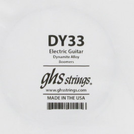   GHS Strings Струна GHS DY33 Boomers Low Tune Dynamite Alloy Wound Single Guitar String .033