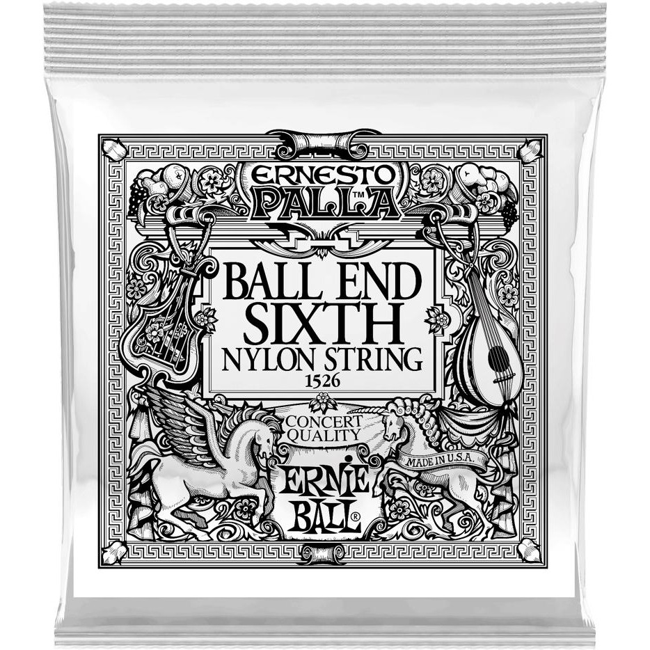 Ernie Ball Струна P01526 Gold 6th Ernesto Palla Nylon Ball End Classical Guitar String .042 - зображення 1