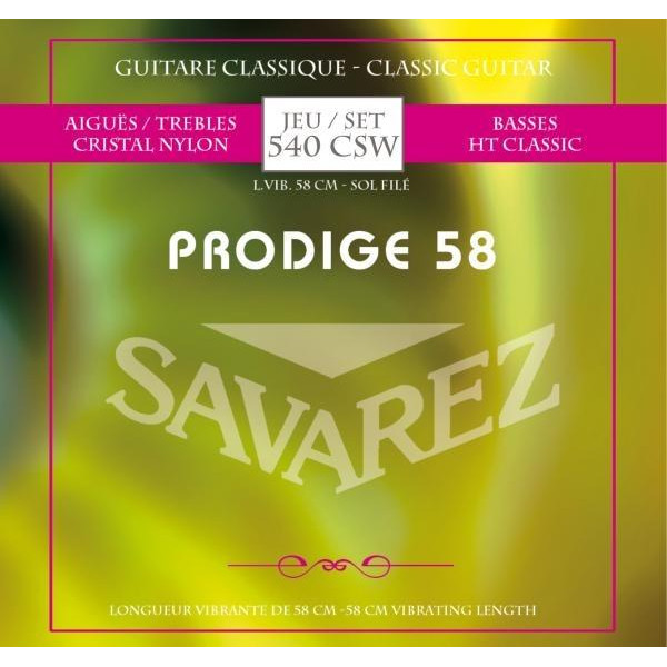 Savarez Струны для классической гитары  540CSW Prodige 58 Classical Guitar Strings 58 cm - зображення 1