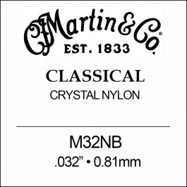   Martin Струна  M32NB 2nd Nylon Ball End Classical Guitar String .032