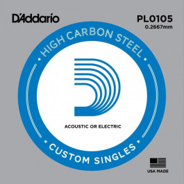   D'Addario Струна PL0105 Plain Steel .0105