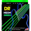 DR Струны для бас-гитары  NGB5-40 Hi-Def Neon Green K3 Coated Light Bass Guitar 5 Strings 40/120 - зображення 1