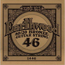   Ernie Ball Струна 1446 Earthwood 80/20 Bronze Acoustic Guitar Strings .046