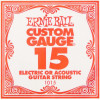 Ernie Ball Струна 1015 Plain Steel .015 - зображення 1