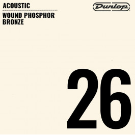   Dunlop Струна DAP26 Wound Phosphor Bronze Acoustic String .026