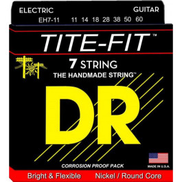   DR Струны для электрогитары EH7-11 Tite-Fit Nickel Plated Hyavy 7-Strings 11/60