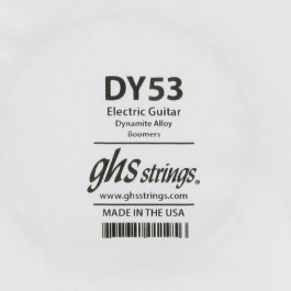   GHS Strings Струна GHS DY53 Boomers Low Tune Dynamite Alloy Wound Single Guitar String .053