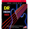 DR NRB5-40 Hi-Def Neon Red K3 Coated Light Bass Guitar 5 Strings 40/120 - зображення 1