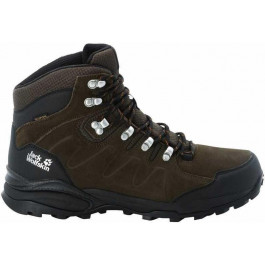   Jack Wolfskin Черевики refugio texapore mid m (4049841_5298) 7.5 Коричневий, Темно-сірий