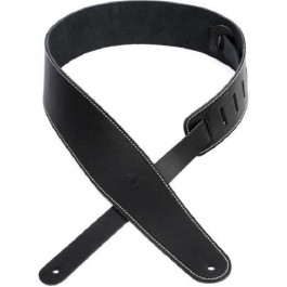   Planet waves PW25LS00DX Classic Leather Guitar Strap with Contrast Stitch Black