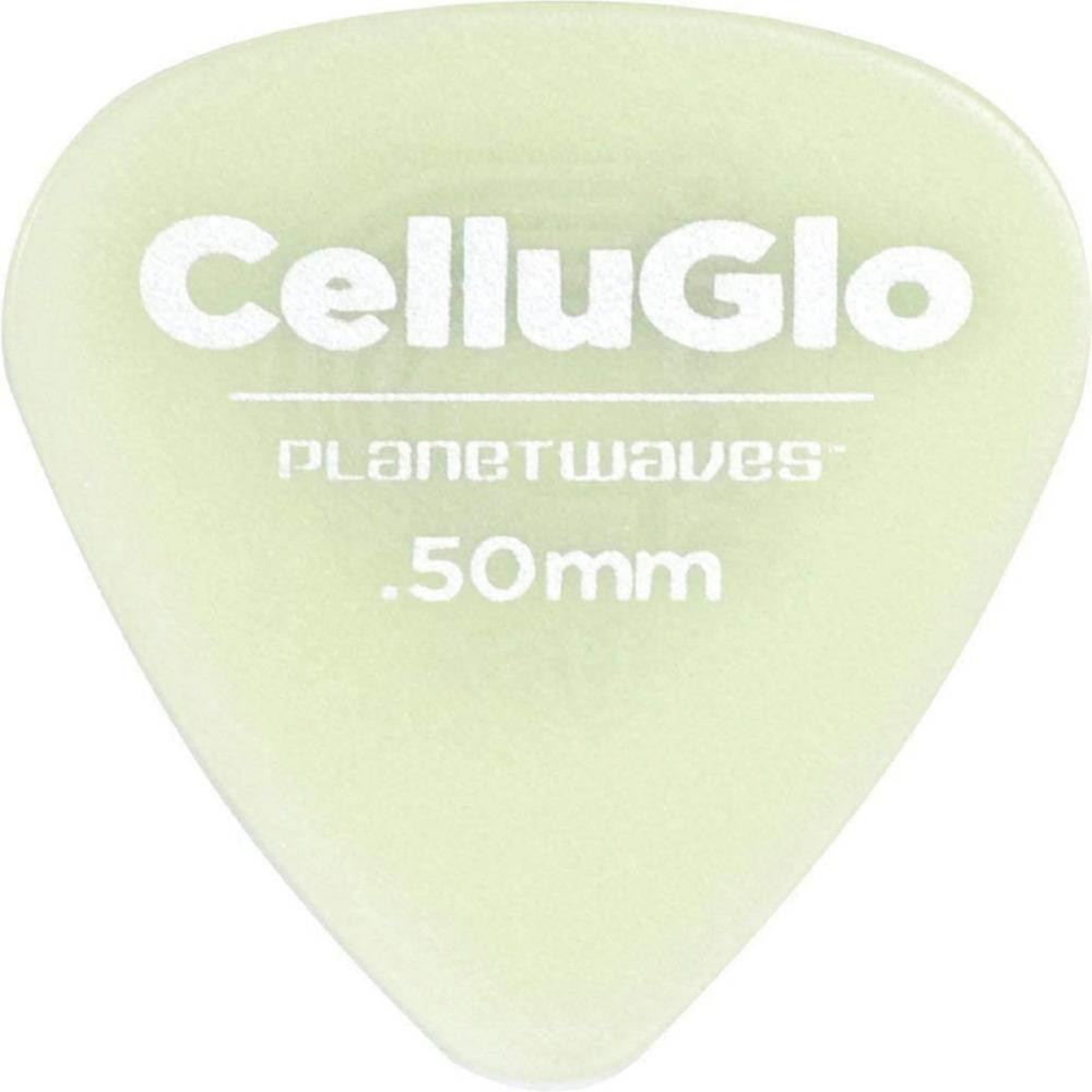 D'Addario Медиаторы 1CCG2 Planet Waves Classic Celluloid Cellu-Glo Player's Pack 0.50 mm (10 шт.) - зображення 1