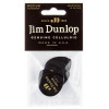 Dunlop Медиаторы 485P03MD Genuine Celluloid Teardrop Black Medium Player's Pack (12 шт.) - зображення 1