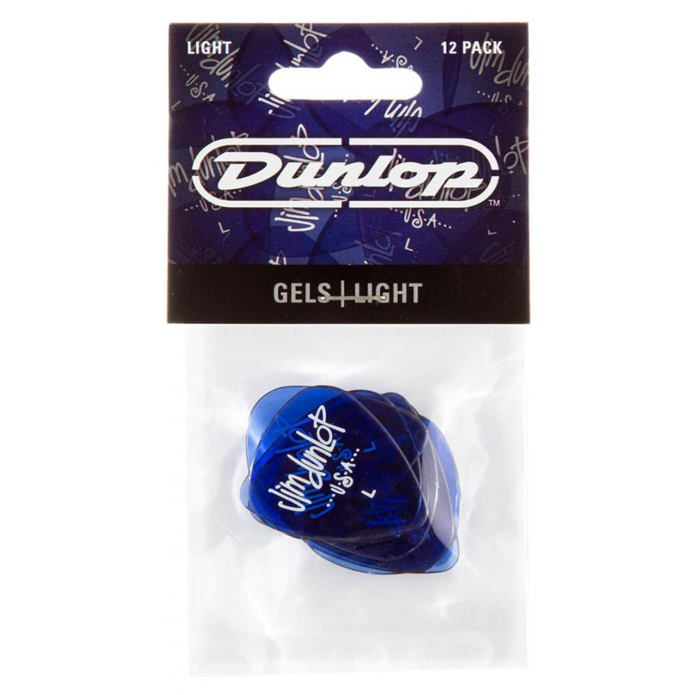 Dunlop Медиаторы 486PLT Gels Blue Light Player's Pack (12 шт.) - зображення 1