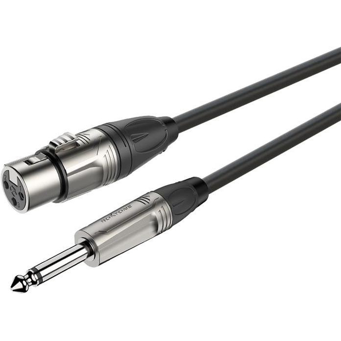 Roxtone Микрофонный кабель DMXJ210L3, XLR - Jack, 2x0.22, 3 м - зображення 1