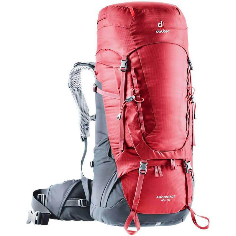 Deuter Aircontact 45 + 10 / cranberry-graphite (3320119-5425) - зображення 1