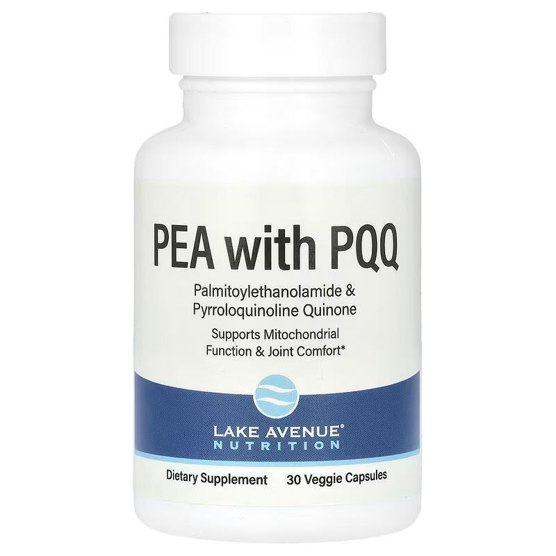 Lake Avenue Nutrition PEA 300 mg + PQQ 10 mg 30 Veggie Capsules - зображення 1