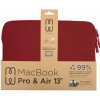 MW Basics 2Life Sleeve Case for MacBook Pro 13" M1/M2/MacBook Air 13" M1 - Red/White (MW-410163) - зображення 3