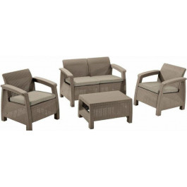   Keter Комплект садових меблів  Corfu II set Cappuchino (3253929117190)