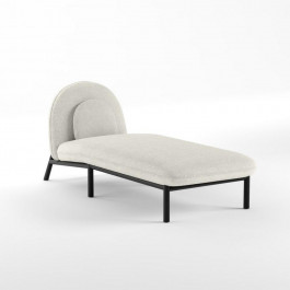   Mesa Шезлонг Soft Lounge Boucle Nata/Чорний 75x182x80 (MSSL.30.BN.9005.00)