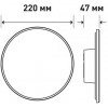 MAXUS MWL 15W 3CCT IP65 BL Circle чорний (1-MWL-15W-BLC) - зображення 5