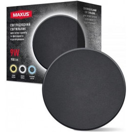   MAXUS MWL 9W 3CCT IP65 BL Circle чорний (1-MWL-9W-BLC)