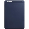 Apple Leather Sleeve for 12.9 iPad Pro - Midnight Blue (MQ0T2) - зображення 1