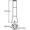 Horoz Electric ORCHID-2 Е27 IP44 542мм черный (400-000-122) - зображення 3