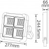 Horoz Electric Прожектор світлодіодний на сонячній батареї TURBO-800 800W 3000K-4200K-6400K (068-027-0800-010) - зображення 3