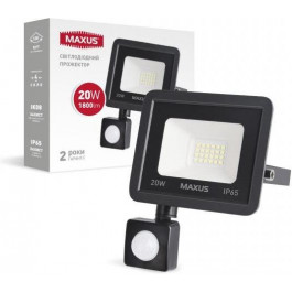   MAXUS FL-04 20W 5000K sensor (1-MFL-04-2050s)