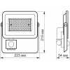 VIDEX Світлодіодний сенсорний прожектор  VL-Fe-505W-S 50W 5000K білий (4820246480444) - зображення 5