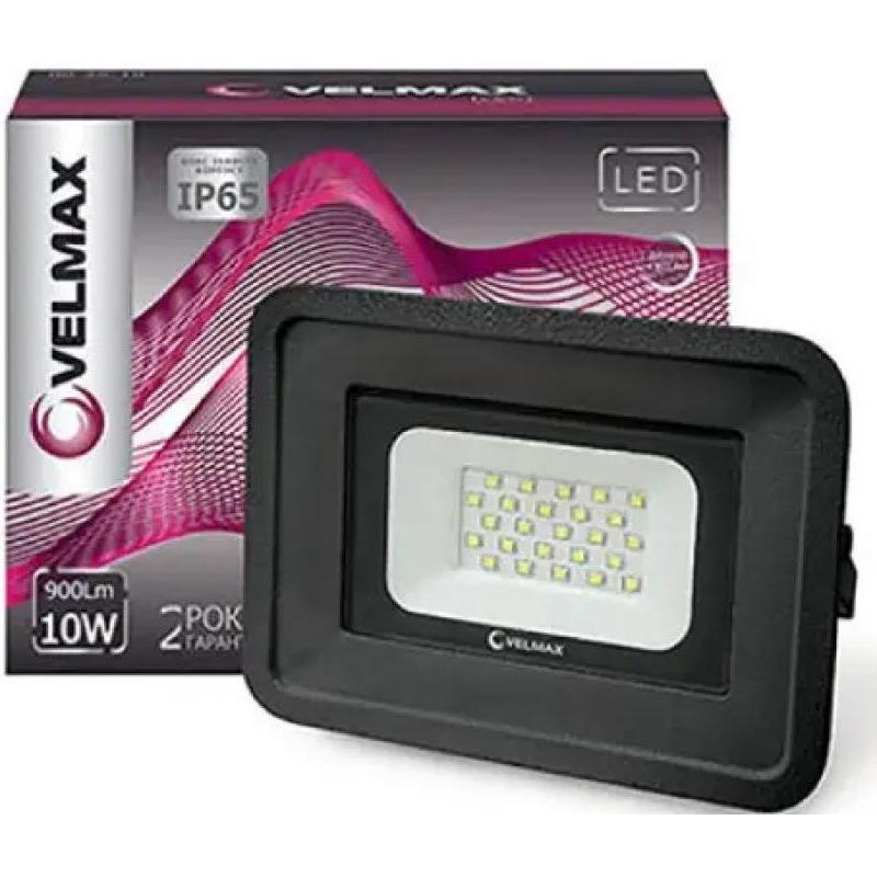 Velmax LED прожектор , 10W, 900Lm, 6200K (26-11-10) - зображення 1