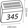 Horoz Electric Світильник фасадний на сонячній батареї вказівник номера будинку OMNIA настінний (078-013-0003-020) - зображення 2