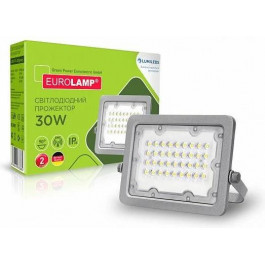   EUROLAMP Прожектор светодиодный  30Вт 5000K 3000Лм серый (LED-FL-30(gray))