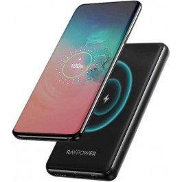   RAVPower Power Bank 10000mAh Wireless Charger 10W Black (RP-PB084)