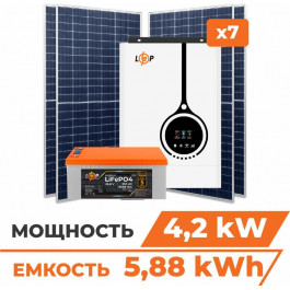   LogicPower Комплект СЕ 4.2 kW АКБ 5,88kWh (літій) 230 Ah Преміум (31222)