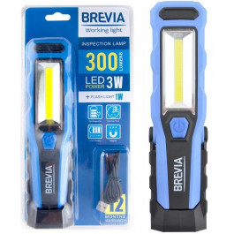   Brevia 3W COB 1W LED 300lm 2000mAh microUSB (11320)