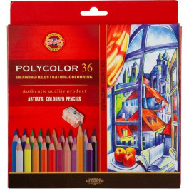   Koh-i-noor Олівці кольорові  Polycolor художні 36 кольорів (3835)