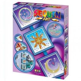 Sequin Art SEASONS Cosmic ,Sun,Moon and Stars (SA1511)