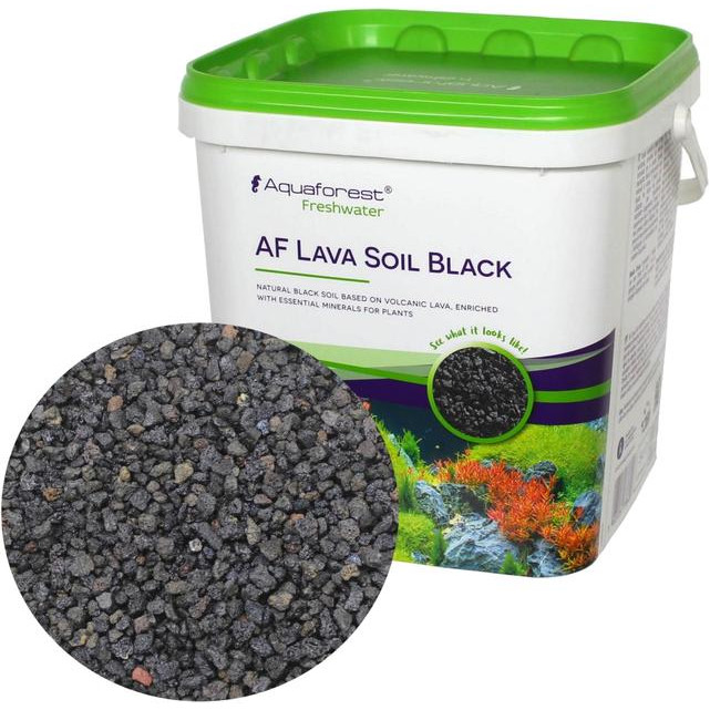 Aquario Субстрат для растений Aquaforest AF Lava Black Soil лава черная 5 л (738606) (5902026738606) - зображення 1