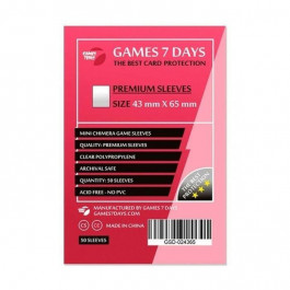   Games7Days Протектори для карт  (43 х 65 мм, Mini Chimera, 50 шт.) (PREMIUM) (GSD-024365)