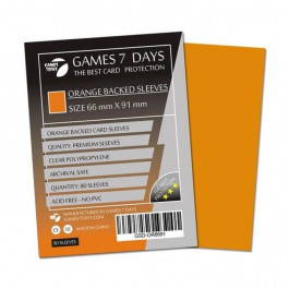   Games7Days Протектори для карт  (66 х 91 мм, MTG, 80 шт..) Orange (PREMIUM) (GSD-OR6691)