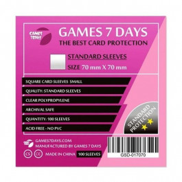   Games7Days Протектори для карт  (70 х 70 мм, Square Small, 100 шт.) (STANDART) (GSD-017070)